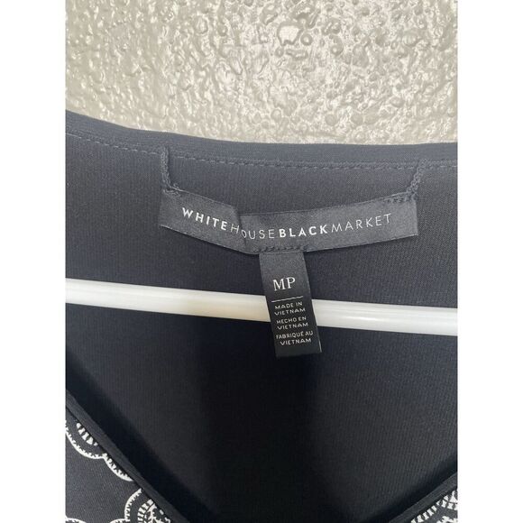 White House Black Market Sz M P Stretch Reversible Sheath 2 Dresses Petite WHBM - Picture 11 of 16